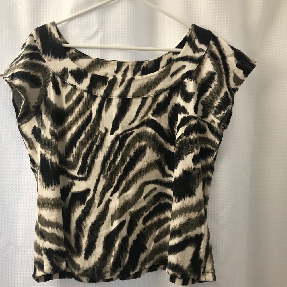 Rafaella Animal Print Blouse